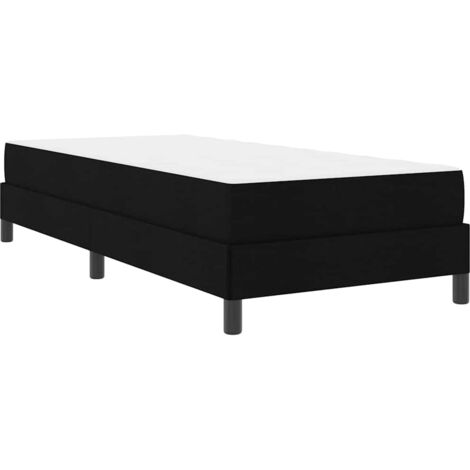 Cama tipo Box Spring con colchón Negro 100 x 200 cm tela vidaXL (1/5)
