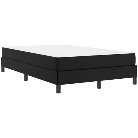 Estructura de cama con colchón Negro 120 x 190 cm tela vidaXL (1/5)