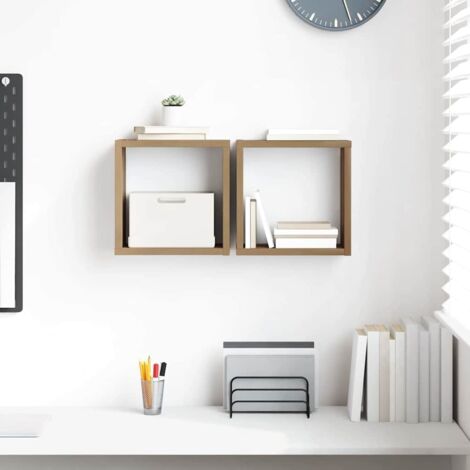 Estante de pared Roble artesanal Madera contrachapada vidaXL