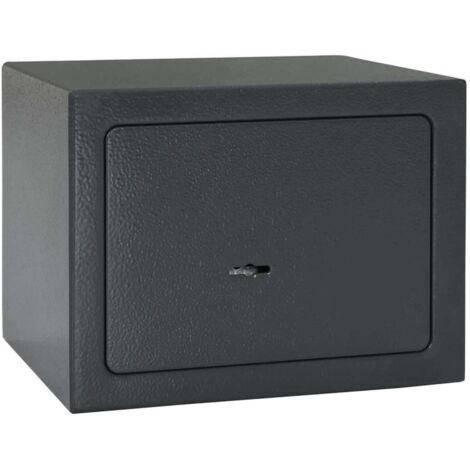 Caja Fuerte con cerradura Gris 17 x 23 x 17 cm Acero vidaXL