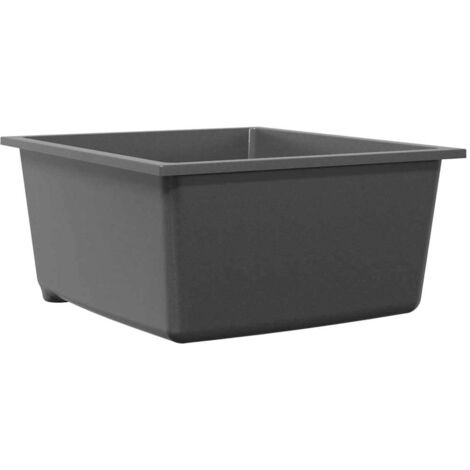 Fregadero de cocina Gris 38 x 44 x 20 cm granito vidaXL