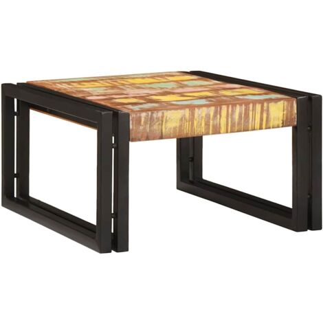 Estante de baño 60 x 50 x 23 cm Madera maciza de Mango y Hierro vidaXL