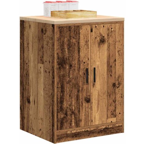 Armario garaje madera vieja 60x51x85 cm Madera maciza de pino vidaXL
