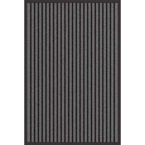 Felpudo Negro 60 x 90 cm Polipropileno vidaXL (1/5)