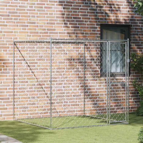 Jaula para perro 2 x 2 x 2 m Acero vidaXL