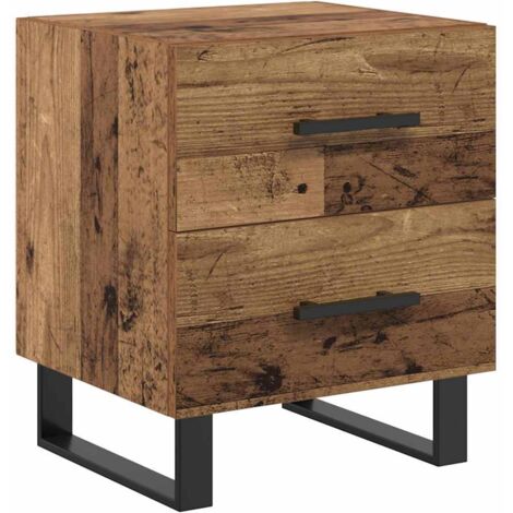 Armario de Noche con cajón Madera vieja 40 x 35 x 47,5 cm vidaXL (1/5)