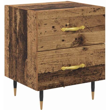 Armario de Noche con cajón Madera vieja 40 x 35 x 47,5 cm vidaXL (1/5)