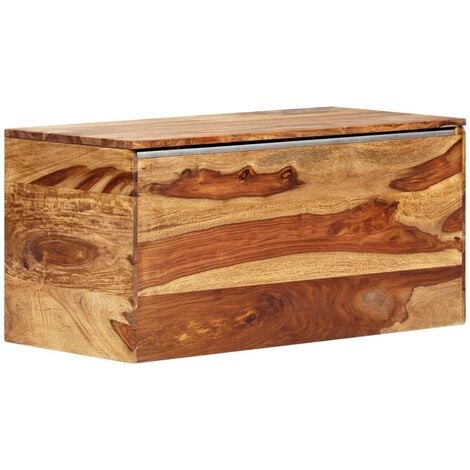 Baúl de almacenaje fabricado en madera contrachapada con acabado
