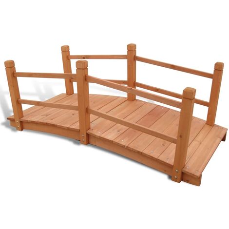 Puente para jardín 140x60x56 cm vidaXL