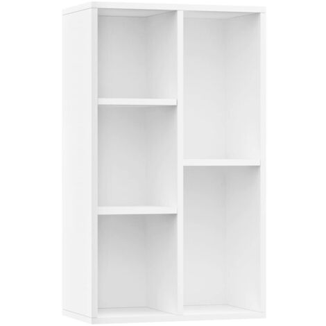Estantería/Aparador madera contrachapada blanco 50x25x80 cm vidaXL