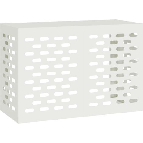 Cubierta de Aire Acondicionado - Blanca, 90x40x60 cm, Hecha de Acero vidaXL