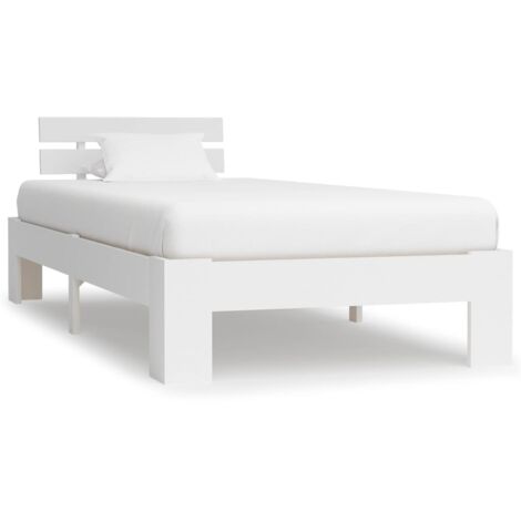 Estructura de cama sin colchón madera de pino blanco 90x200 cm vidaXL (1/5)
