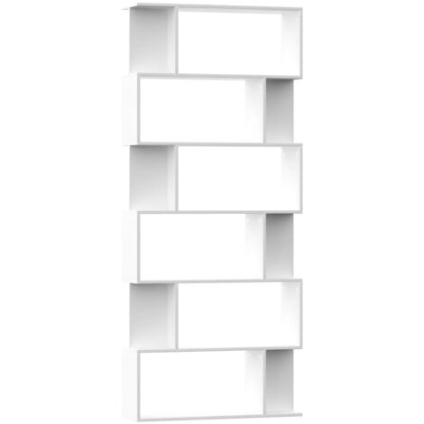 Estantería/divisor madera contrachapada blanco 80x24x192cm vidaXL