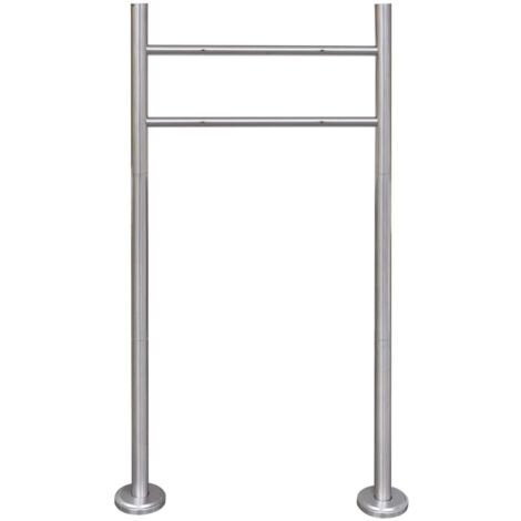 Soporte de acero inoxidable para buzón de exterior vidaXL