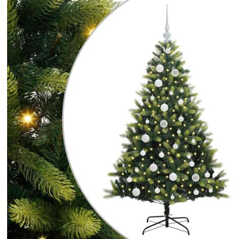 Árbol de Navidad Artificial Articulado 150 LEDs Verde 120 cm vidaXL (1/5)