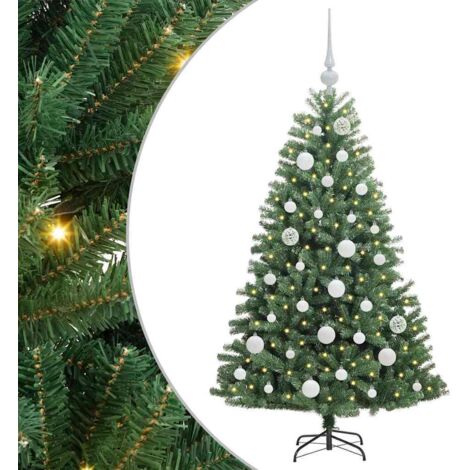 Árbol de Navidad artificial con ramas articuladas Verde 120 cm vidaXL (1/5)
