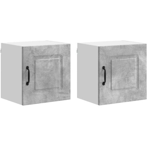 Mueble de Cocina Kalmar 2 pcs Gris Concreto 40 x 31 x 40 cm vidaXL