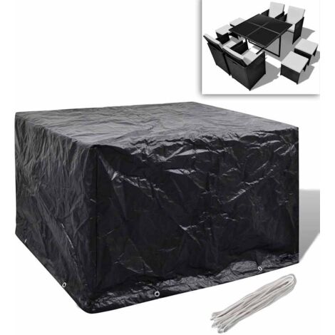 Cubierta para muebles de jardín 8 ojales 113x113x73 cm vidaXL