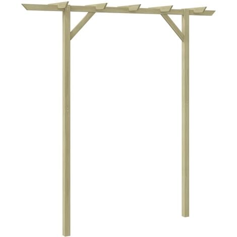 Pérgola de jardín de madera 205x40x203 cm vidaXL
