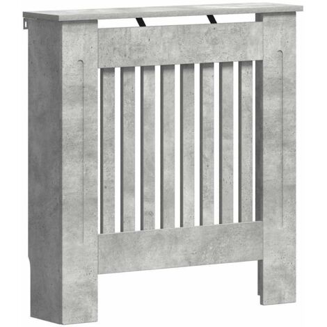Cubierta de Radiador Gris Concreto 78 x 19 x 81,5 cm vidaXL