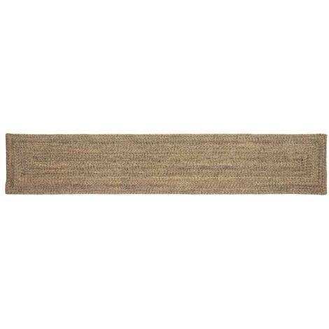 Alfombras de área Natural y negro 60 x 400 cm yute vidaXL