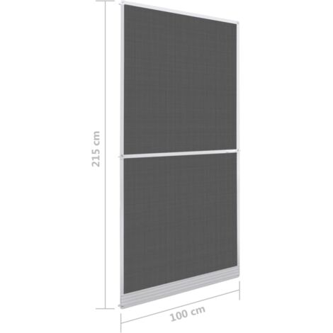 Mosquitera con bisagras para puertas blanca 100x215 cm vidaXL