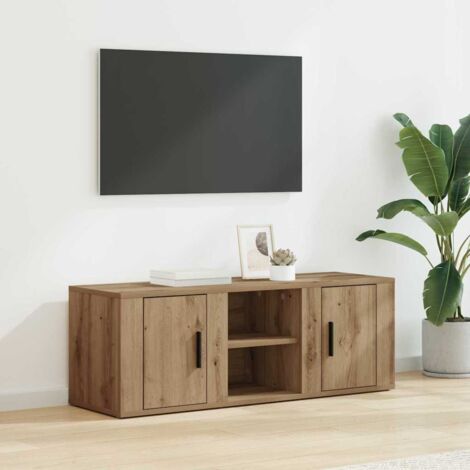 Gabinete de TV Roble artesanal 100 x 31,5 x 35 cm vidaXL