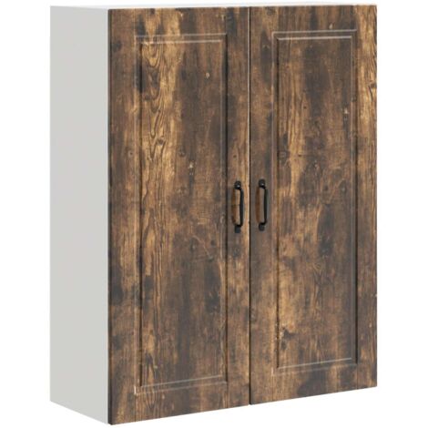 Mueble de Cocina con estante Roble ahumado 80 x 31 x 100 cm vidaXL