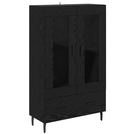 Alacena Roble Negro 69,5 x 31 x 115 cm Madera contrachapada vidaXL