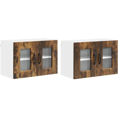 Mueble de Cocina Kalmar 2 pcs Roble ahumado 60 x 31 x 40 cm vidaXL