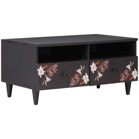 Mesa de Café Multicolor 80 x 54 x 40 cm Madera de mango maciza vidaXL (1/5)