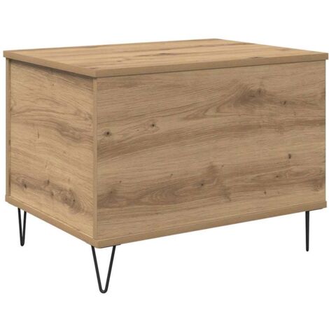Mesa de Café Roble artesanal 60 x 44,5 x 45 cm vidaXL