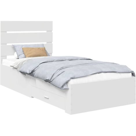 Estructura de cama con cajón 90 x 190 cm Madera de ingeniería vidaXL (1/5)