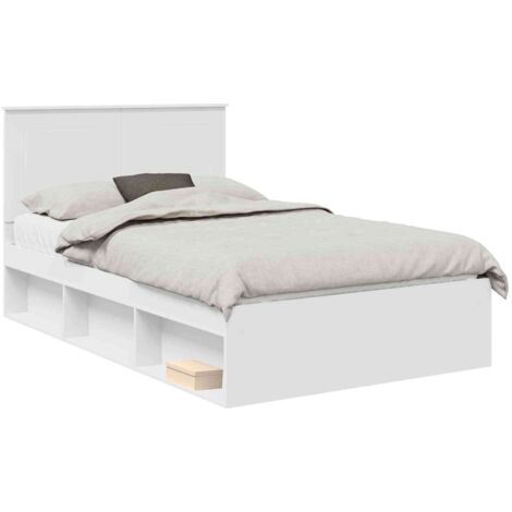 Estructura de cama 120 x 190 cm Madera de pino macizo vidaXL (1/5)