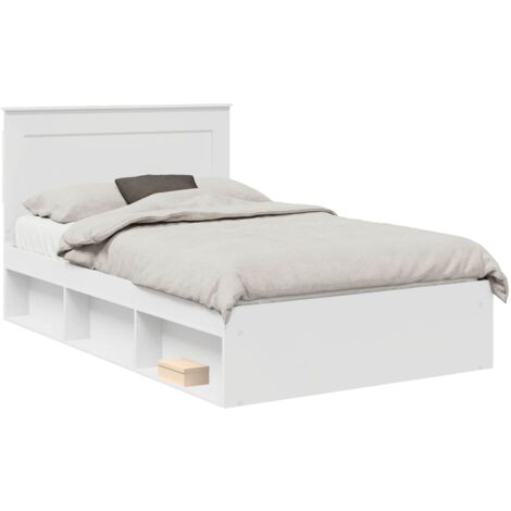 Estructura de cama 120 x 190 cm Madera de pino macizo vidaXL (1/5)