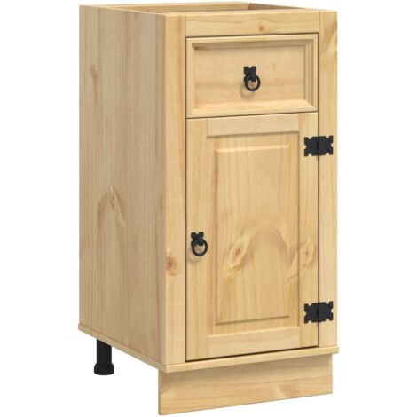 Armario SKI Marrón Miel 40 x 46 x 81,5 cm Madera de pino macizo vidaXL (1/5)