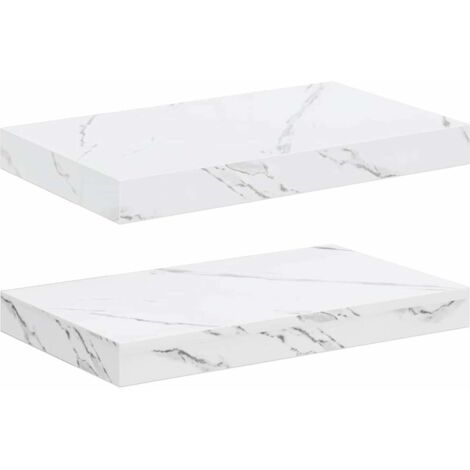 Estante de pared 2 pcs Mármol 40 x 23,5 x 4 cm vidaXL