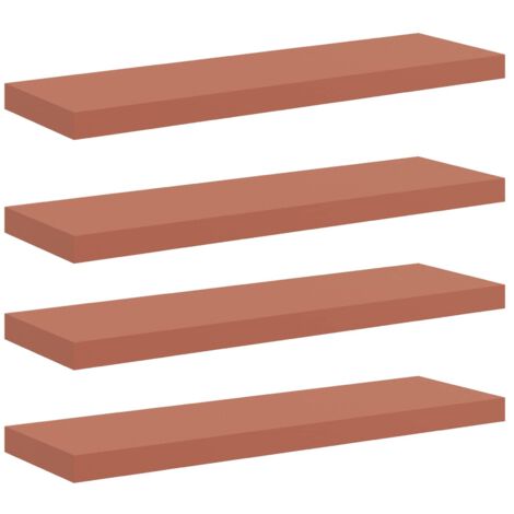 Estante de pared con almacenamiento 4 pcs Rojo 90 x 23,5 x 4 cm vidaXL (1/5)