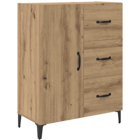 Aparador Roble artisan 69,5 x 34 x 90 cm Madera de ingeniería vidaXL (1/5)