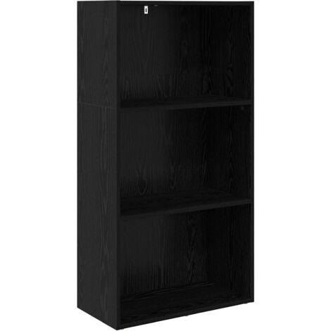 Estante de libros Roble Negro 60 x 30 x 76.5 cm vidaXL