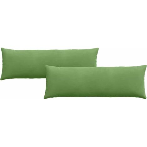 Cojines de sofá 2 pcs Verde claro 120 x 40 cm Tela de pana vidaXL