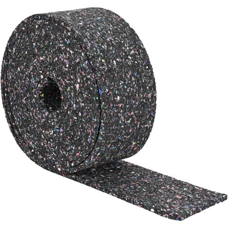 Rollo de gránulos de caucho Negro 500 x 12 x 1 cm Goma vidaXL (1/5)