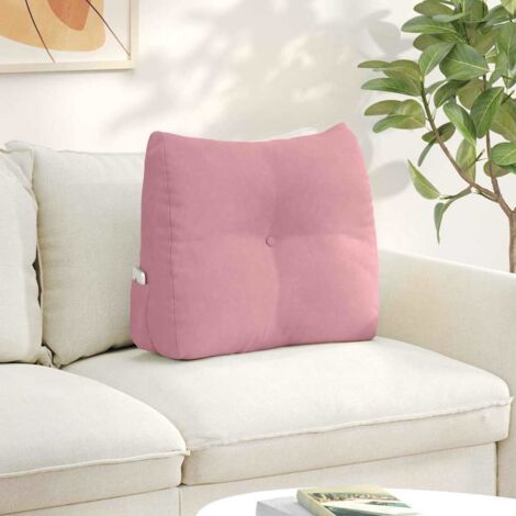 Cojín de Espalda Rosa 60 x 24 x 50 cm Terciopelo vidaXL (1/5)
