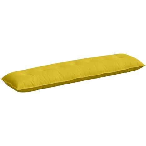Cojín de Espalda Amarillo 200 x 50 cm Tela de pana vidaXL (1/5)