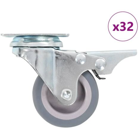 Ruedas giratorias 32 piezas 50 mm vidaXL
