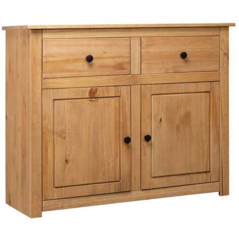 Aparador de madera maciza de pino estilo Panamá 93x40x80 cm vidaXL