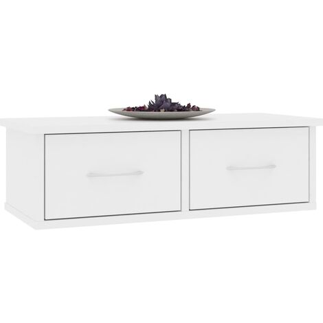 Estante de cajones para pared madera contrachapada 60x26x18,5cm vidaXL