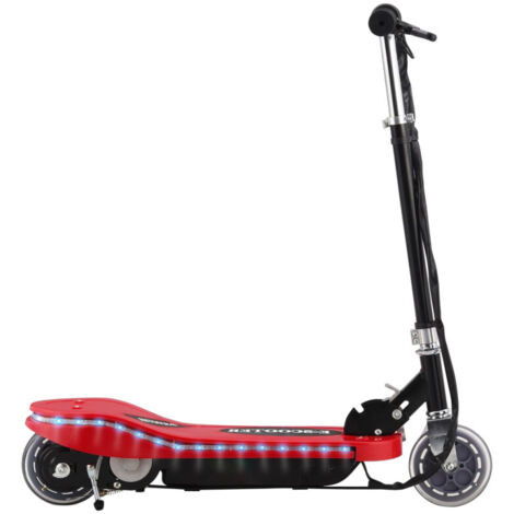 Patinete eléctrico con LED rojo 120 W vidaXL