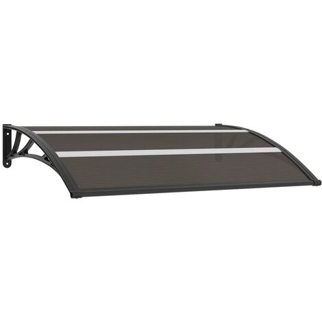 main image of "vidaXL Marquesina para Puerta PC Negro 150x80 cm - Negro"