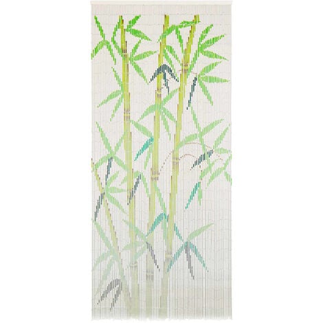 vidaXL Cortina de bambú para puerta contra insectos 90x200 cm - Multicolor